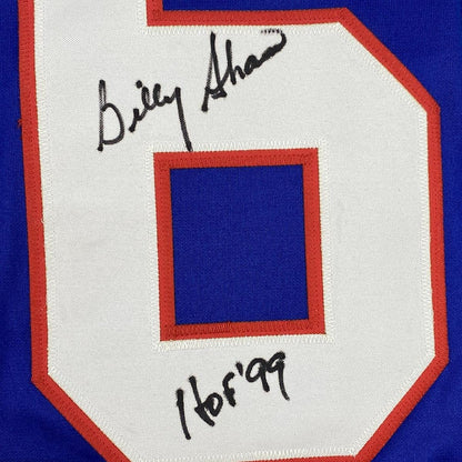 Autographed/Signed Billy Shaw HOF 99 Buffalo Blue Football Jersey Beckett BAS COA