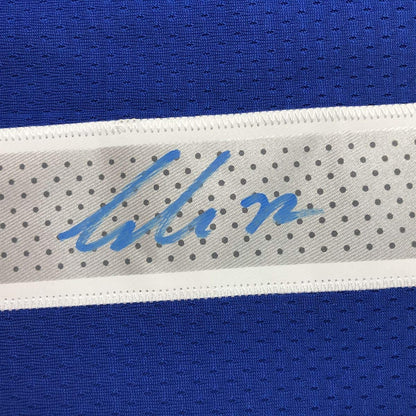 Autographed/Signed Luka Doncic Dallas Blue Basketball Jersey PSA/DNA COA