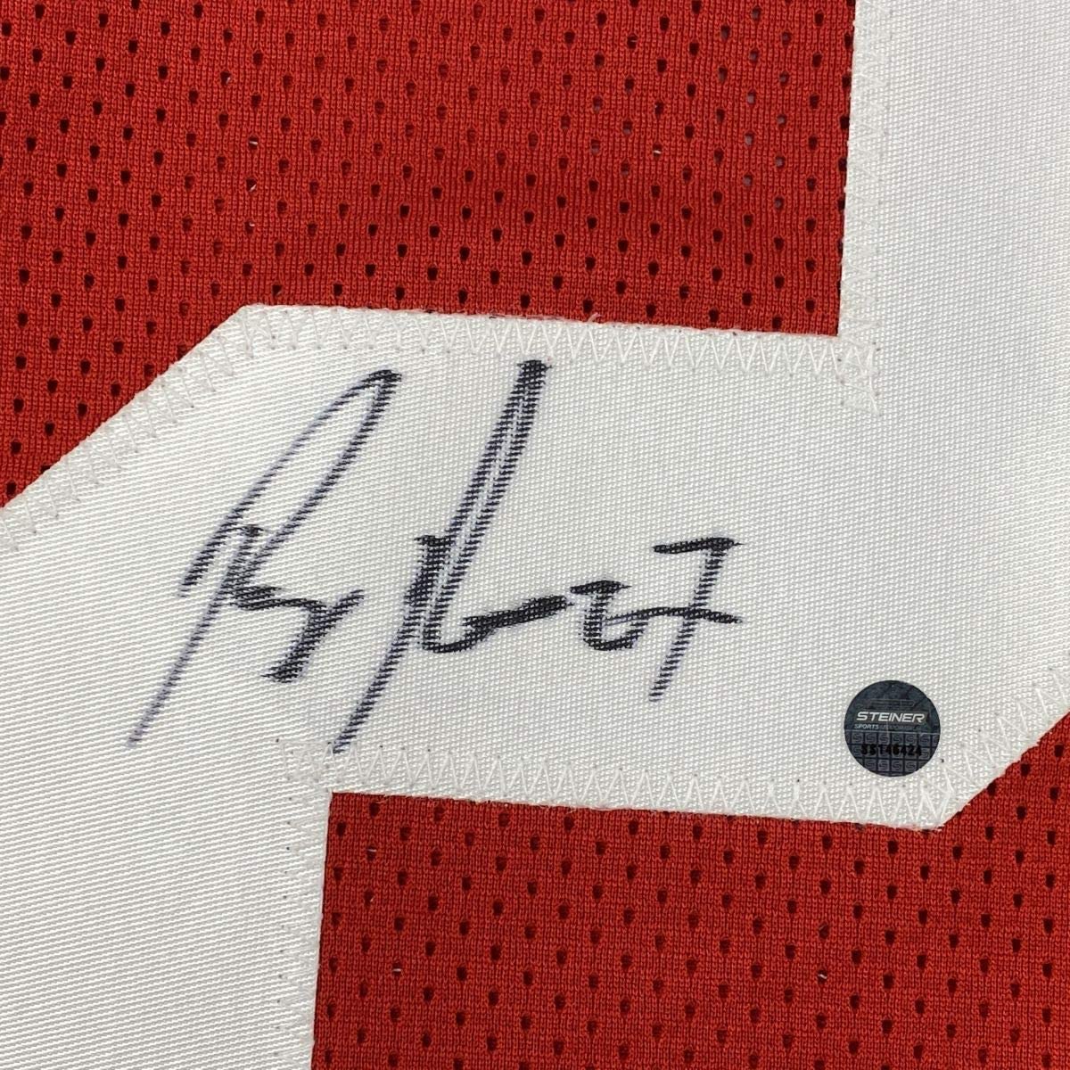 Autographed/Signed Ray Rice Rutgers Red College Football Jersey Steiner Sports COA