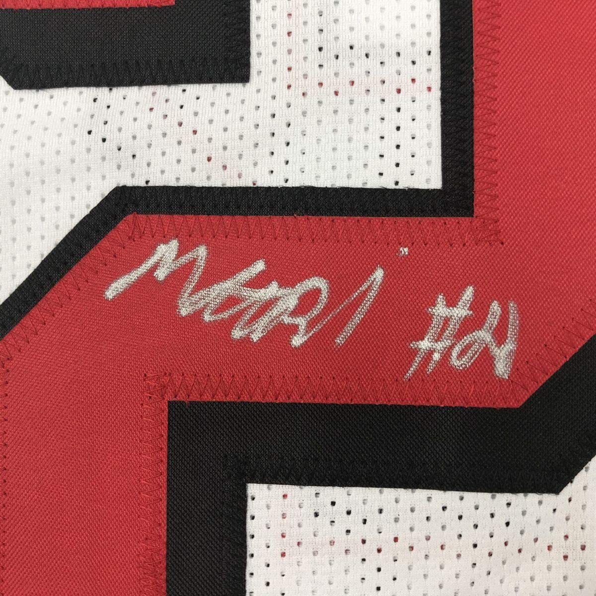 Autographed/Signed Matt Breida San Francisco White Football Jersey JSA COA