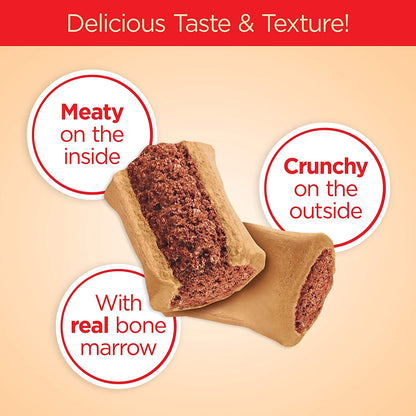 Milk-Bone MaroSnacks Dog Treats, Beef, 15 Ounce (Pack of 6)