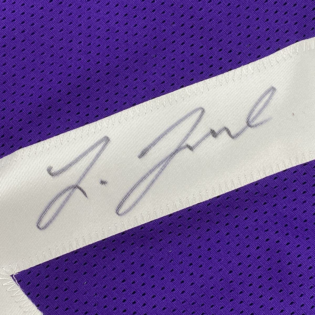 Autographed/Signed Leonard Fournette LSU Purple College Football Jersey JSA COA