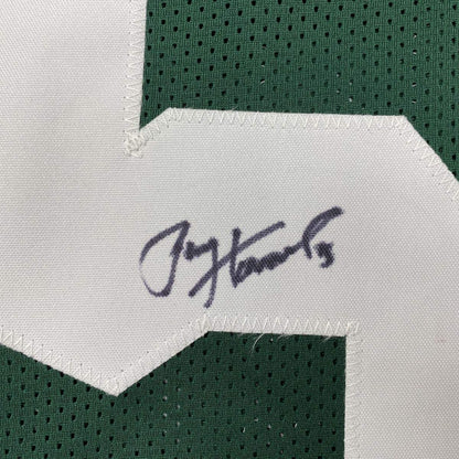 Autographed/Signed Paul Hornung Green Bay Green Stat Football Jersey JSA COA