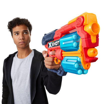 Excel Xcess 2 Pack 48 Darts, X-Shot Foam Dart Blaster Combo Pack, Red/orange