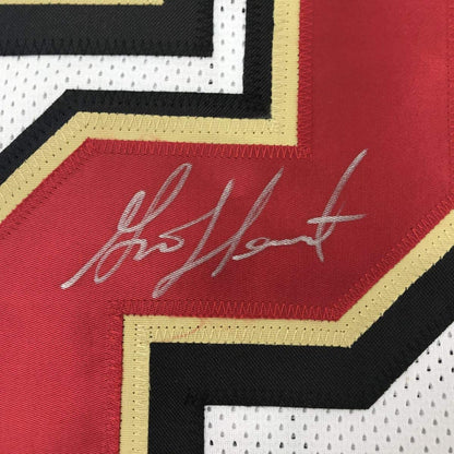 Autographed/Signed Garrison Hearst San Francisco Split Football Jersey PSA/DNA COA