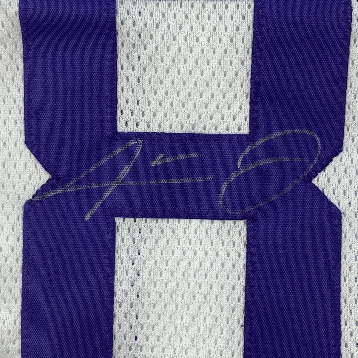 Autographed/Signed Odell Beckham Jr. & Jarvis Landry LSU White College Football Jersey JSA COA
