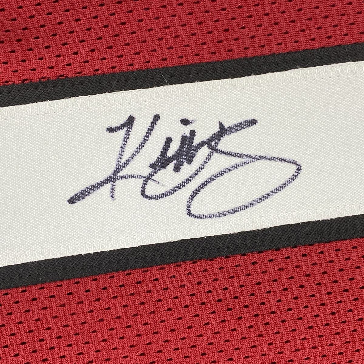 Autographed/Signed Kliff Kingsbury Head Coach Arizona Red Football Jersey JSA COA