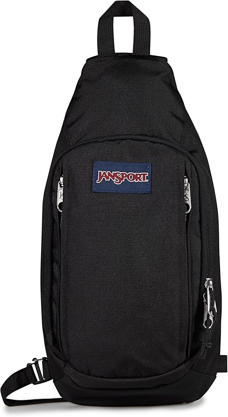 JanSport Move Sling Crossbody Bag ‰ÛÒ Main Compartment, Zippered Front Pockets, Adjustable Shoulder Strap, Fully Padded Back Panel, Black