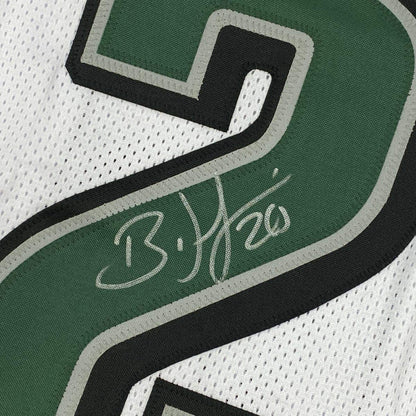Autographed/Signed Brian Dawkins Philadelphia White Football Jersey JSA COA