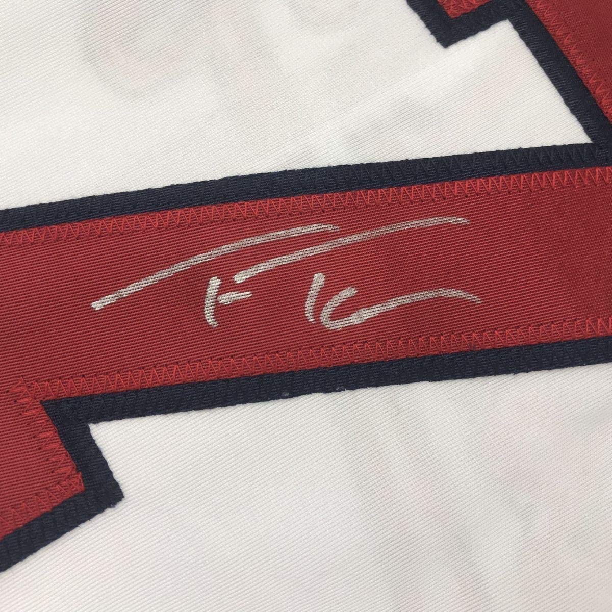 Autographed/Signed Trea Turner Washington White Baseball Jersey JSA COA