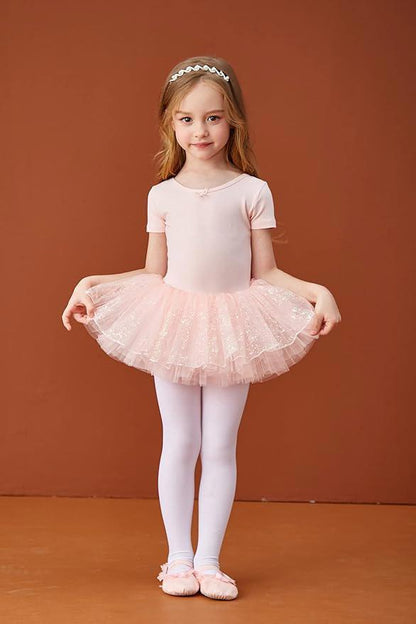 MdnMd Pink Tutu Dance Dress for Kids