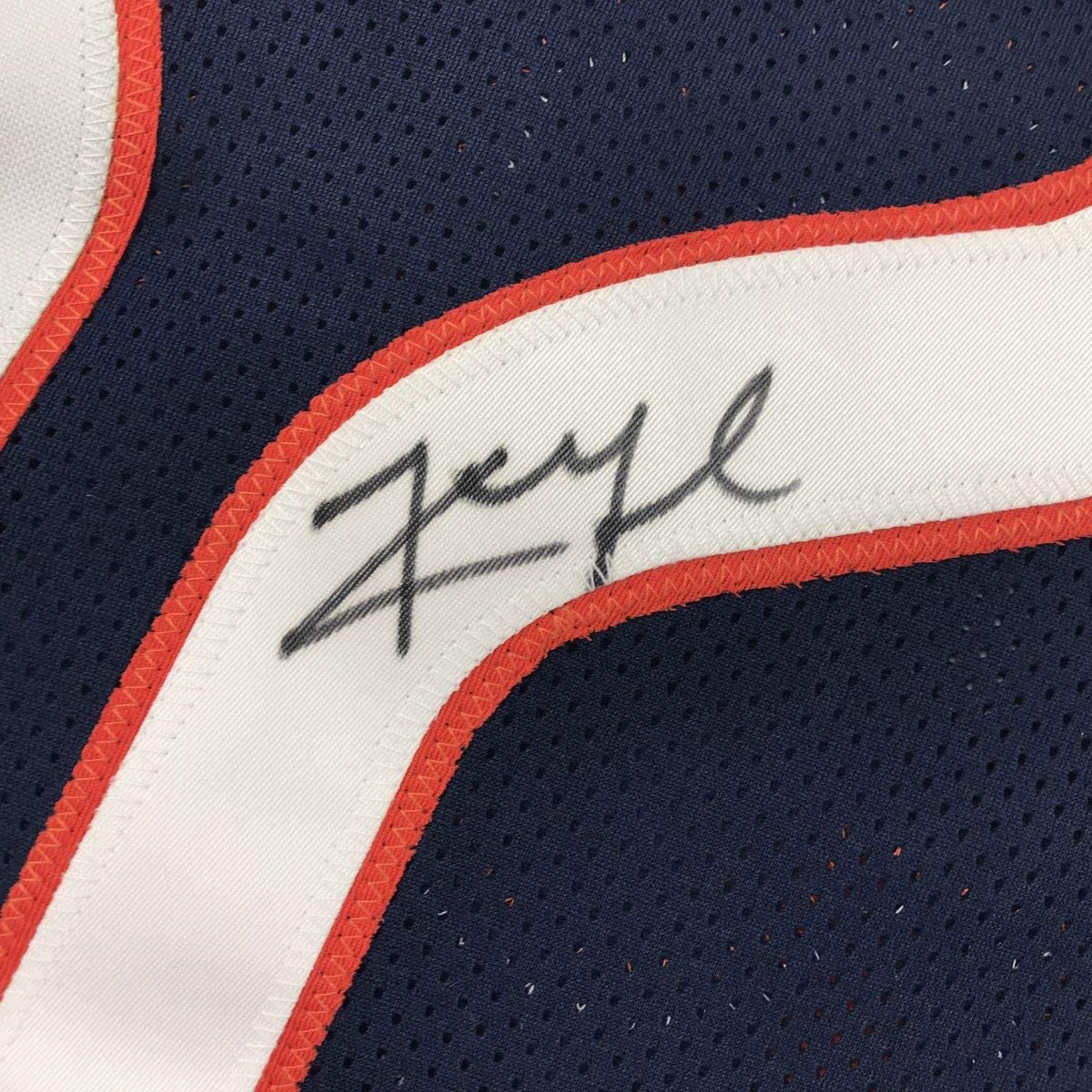 Autographed/Signed Khalil Mack Chicago Blue Football Jersey Beckett BAS COA