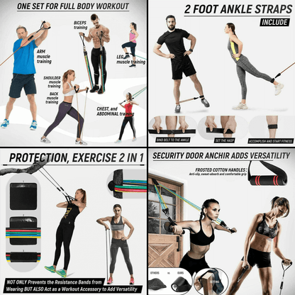 JupiterGear Intey 13-Pcs Resistance Band Home Workout Set
