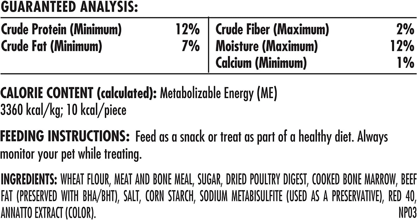 Milk-Bone MaroSnacks Dog Treats, Beef, 15 Ounce (Pack of 6)