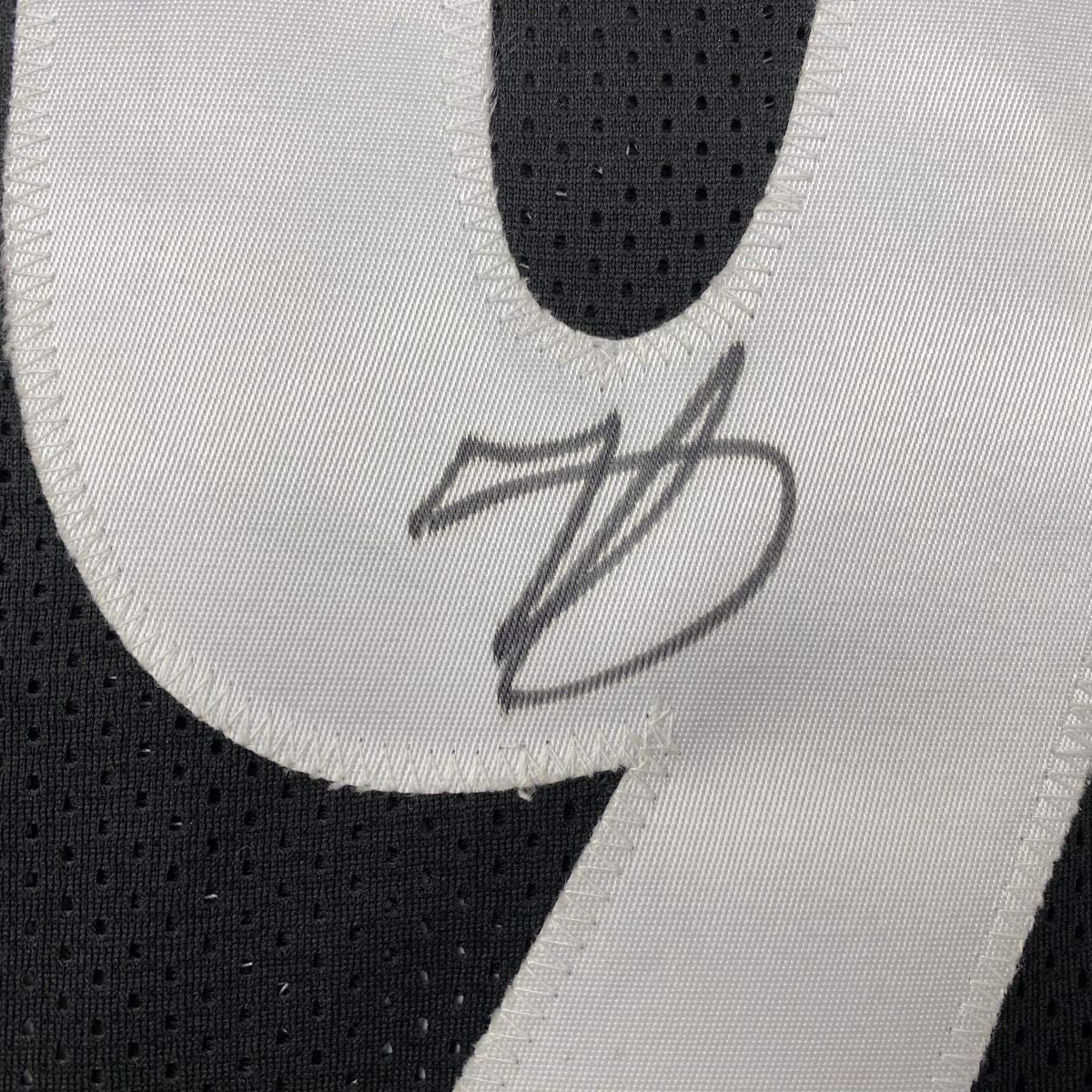 Autographed/Signed Minkah Fitzpatrick Pittsburgh Black Football Jersey Beckett BAS COA