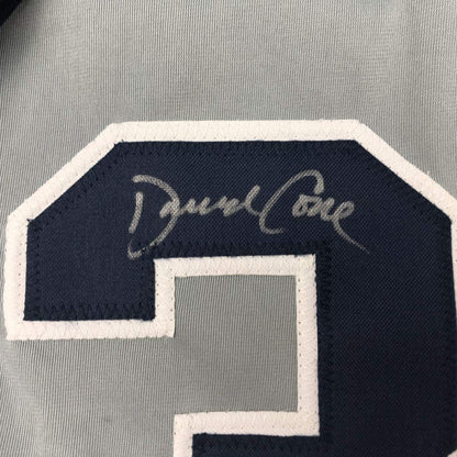 Autographed/Signed David Cone New York Grey Baseball Jersey JSA COA