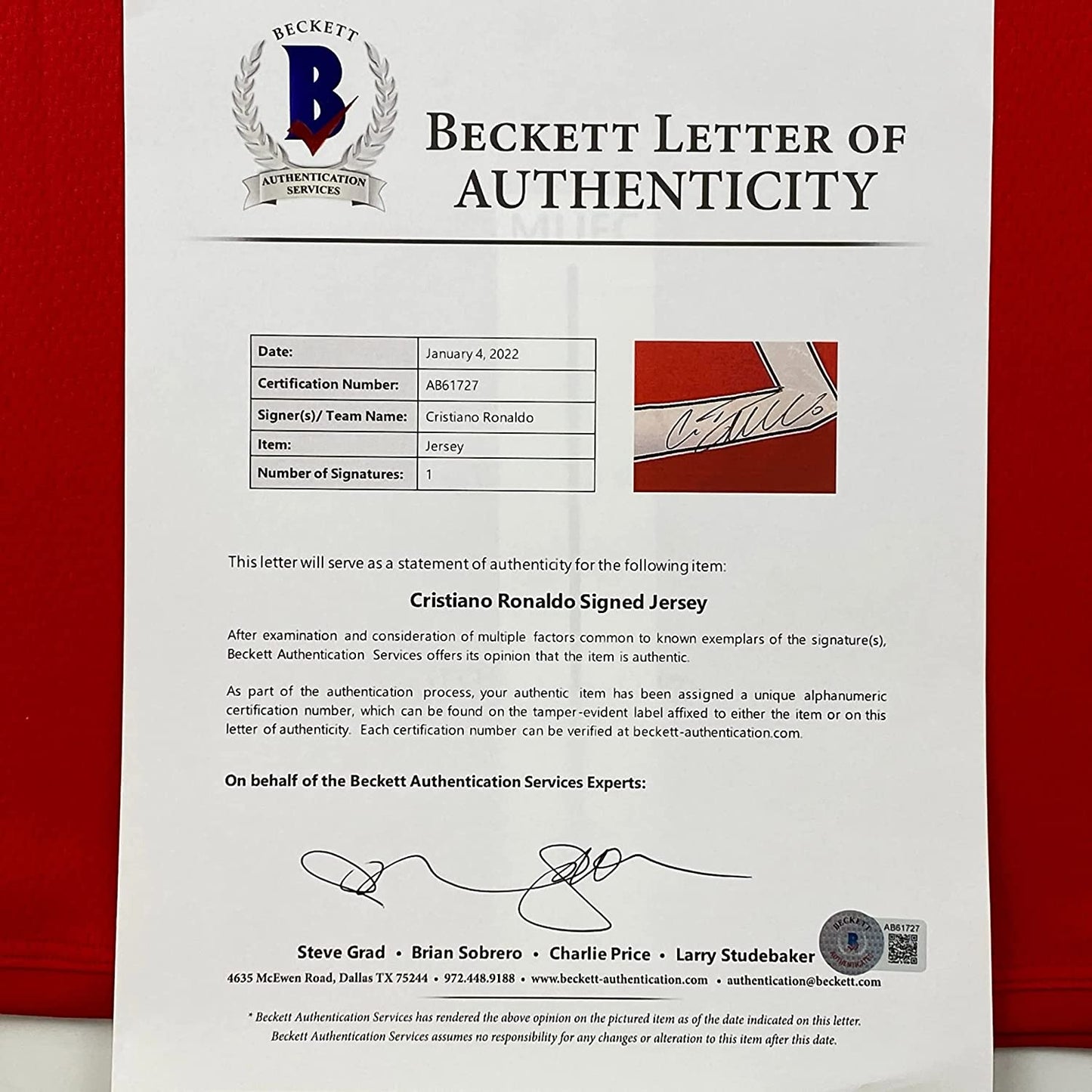 Framed Autographed/Signed Cristiano Ronaldo 35x39 Manchester United Red 2008 Soccer Jersey Beckett BAS COA/LOA