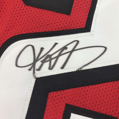 Autographed/Signed Keanu Neal Atlanta Red Football Jersey JSA COA