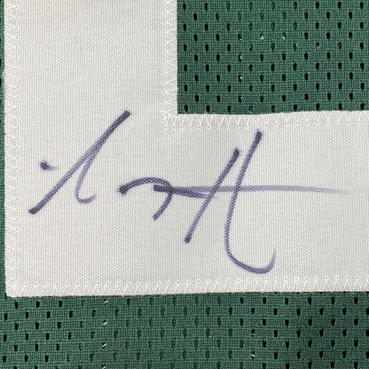 Autographed/Signed AJ A.J. Hawk Green Bay Green Football Jersey JSA COA