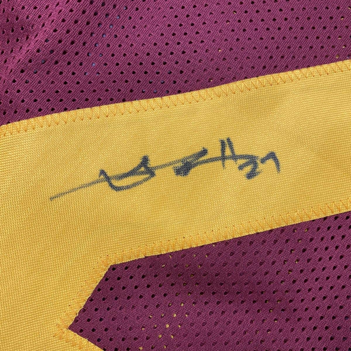 Autographed/Signed Antonio Brown Central Michigan Maroon College Football Jersey JSA COA