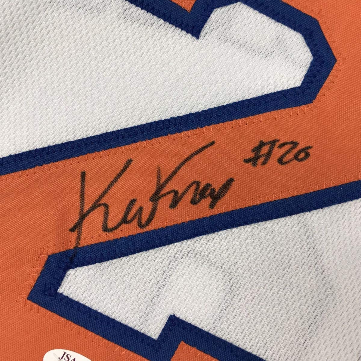 Autographed/Signed Kevin Knox New York White Basketball Jersey JSA COA