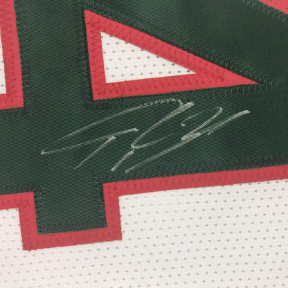 Autographed/Signed Giannis Antetokounmpo Milwaukee Retro White Basketball Jersey PSA/DNA COA