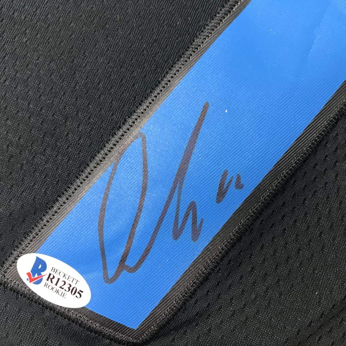 Autographed/Signed Luka Doncic Dallas Black Basketball Jersey Beckett BAS COA