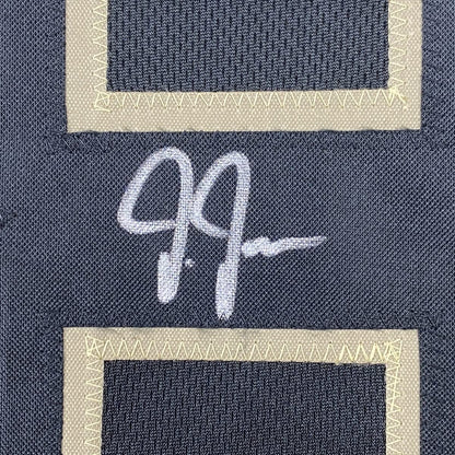 Autographed/Signed Justin Jefferson Minnesota Blackout Football Jersey JSA COA