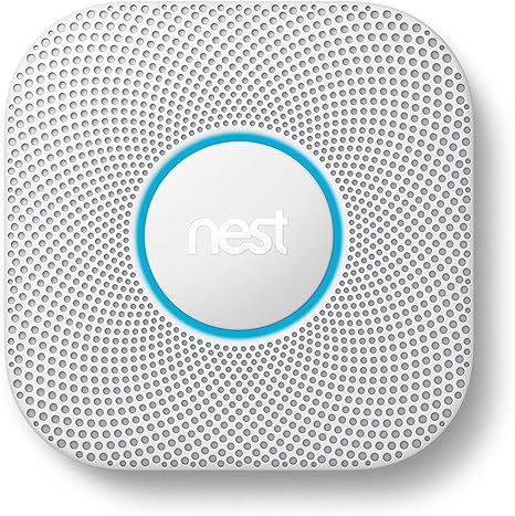 Google Nest Protect - Smoke Alarm - Smoke Detector and Carbon Monoxide Detector - Wired, White