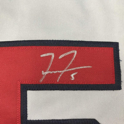 Autographed/Signed Freddie Freeman Atlanta Grey Baseball Jersey JSA COA