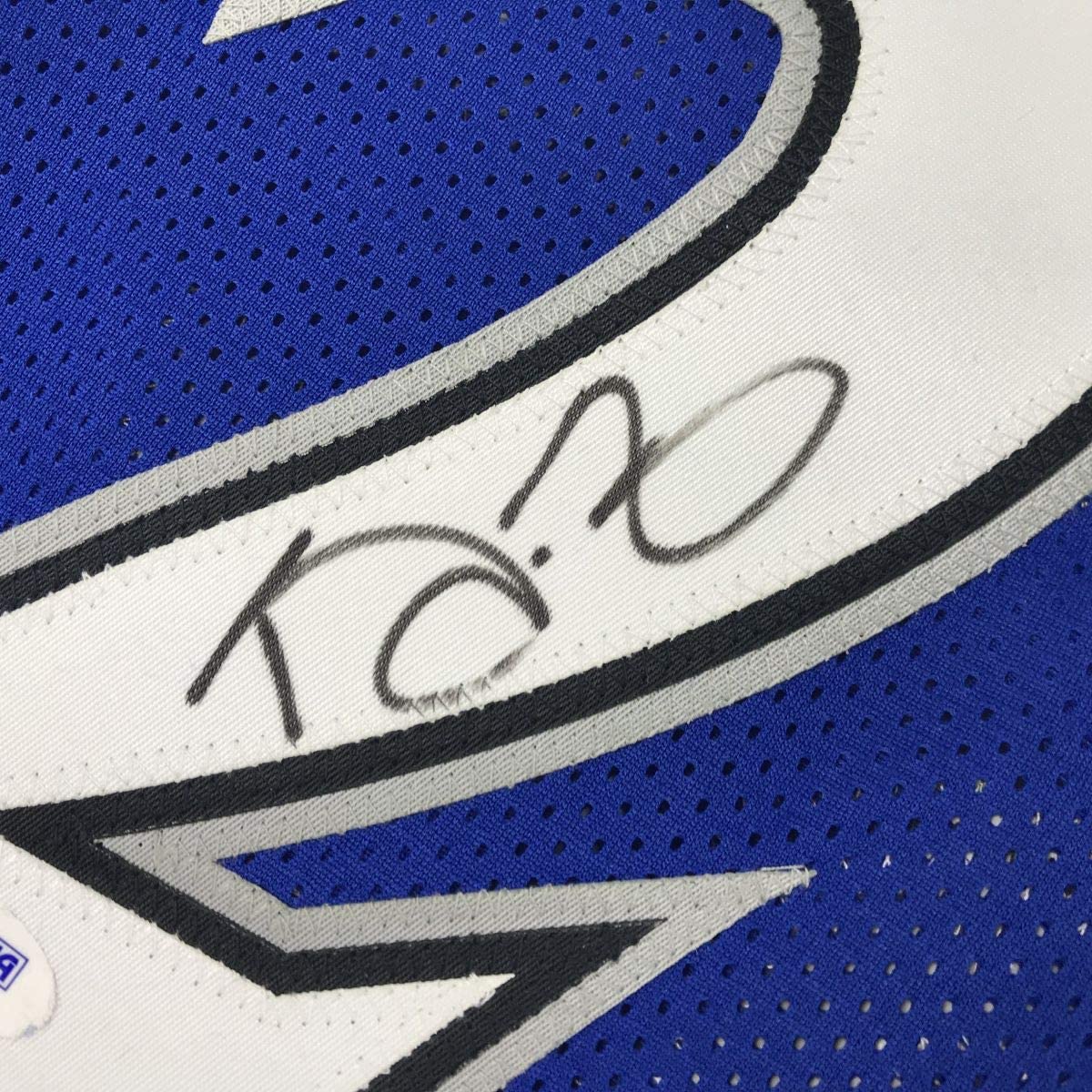 Autographed/Signed Kevin Garnett Minnesota Blue Basketball Jersey PSA/DNA COA