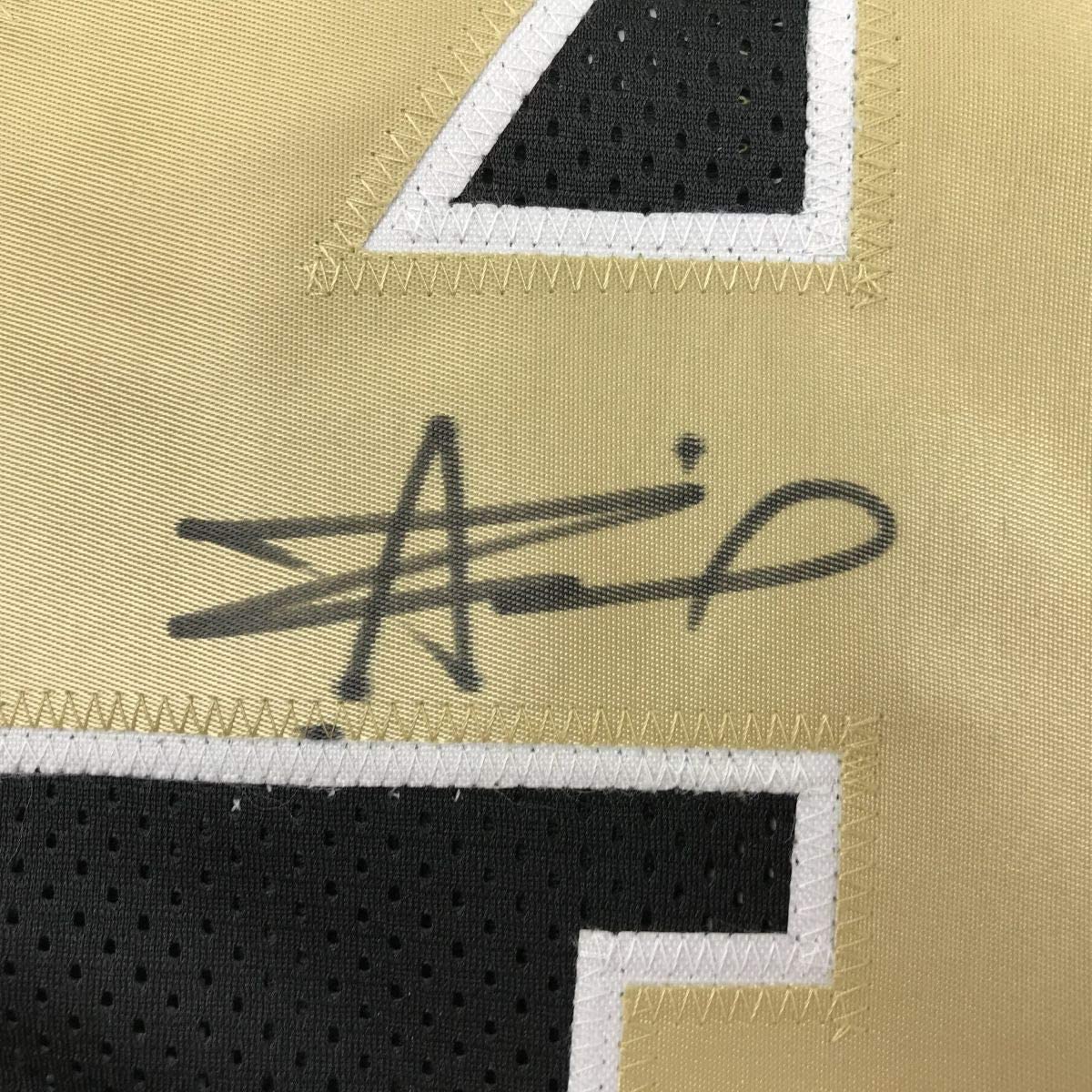 Autographed/Signed Alvin Kamara New Orleans Black Football Jersey Beckett BAS COA