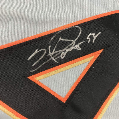 Autographed/Signed Sergio Romo San Francisco Grey Baseball Jersey JSA COA