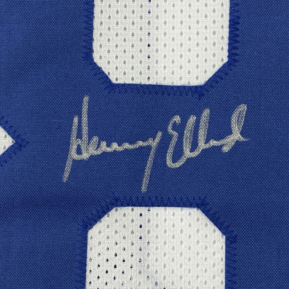 Autographed/Signed Henry Ellard Los Angeles LA White Football Jersey JSA COA