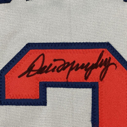 Autographed/Signed Dale Murphy Atlanta Grey Baseball Jersey JSA COA
