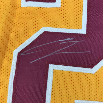 Autographed/Signed Chris Thompson Washington Yellow Football Jersey JSA COA