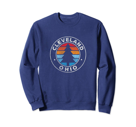 Cleveland Ohio Oh 70S Sweatshirt - Casual Everyday Wear Men Women