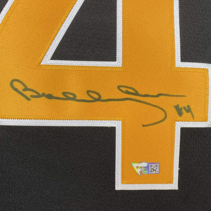 Autographed/Signed Bobby Orr Boston Yellow Hockey Jersey Fanatics COA Holo