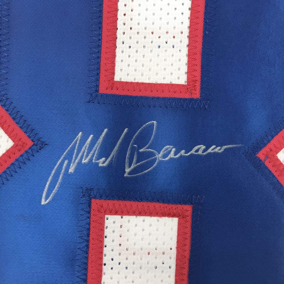 Autographed/Signed Mark Bavaro New York White Football Jersey PSA/DNA COA