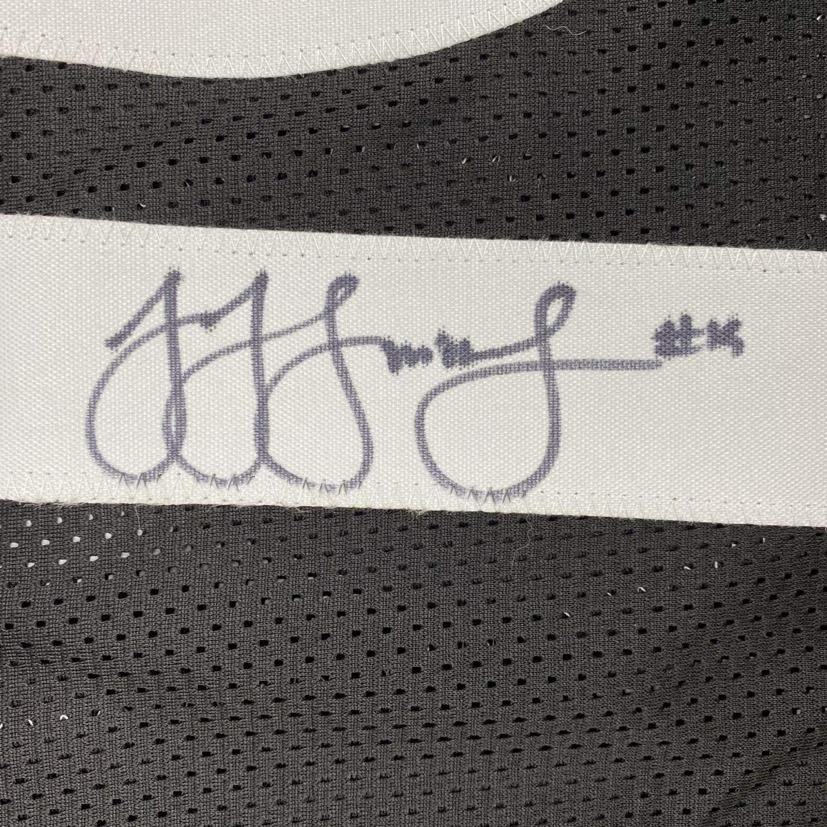 Autographed/Signed JuJu Smith-Schuster Pittsburgh Black Football Jersey Beckett BAS COA