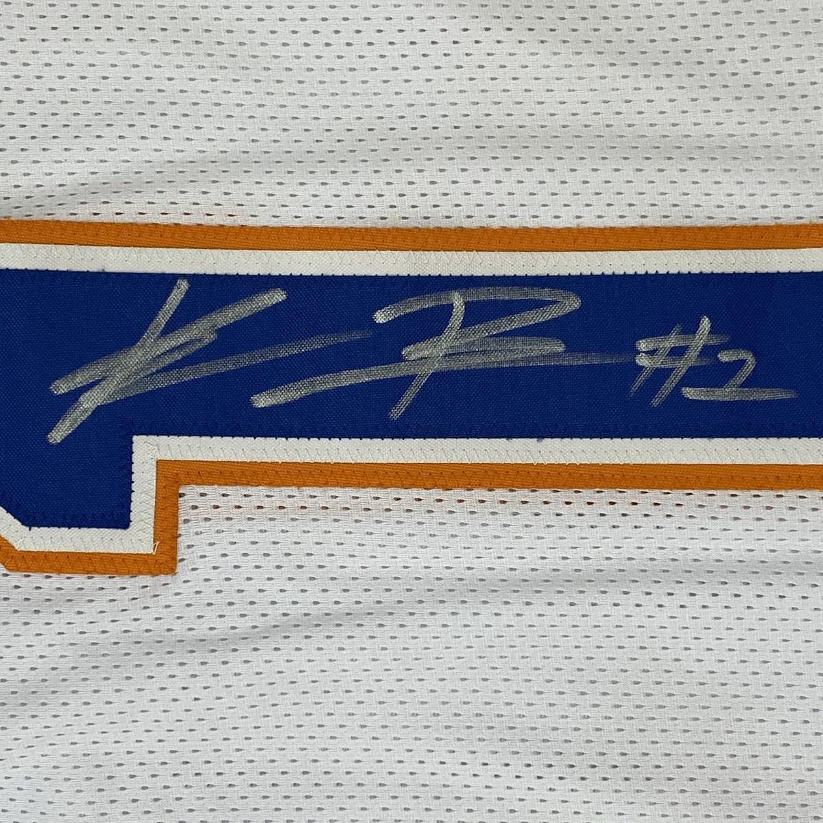 Autographed/Signed Kadarius Toney Florida White College Football Jersey JSA COA