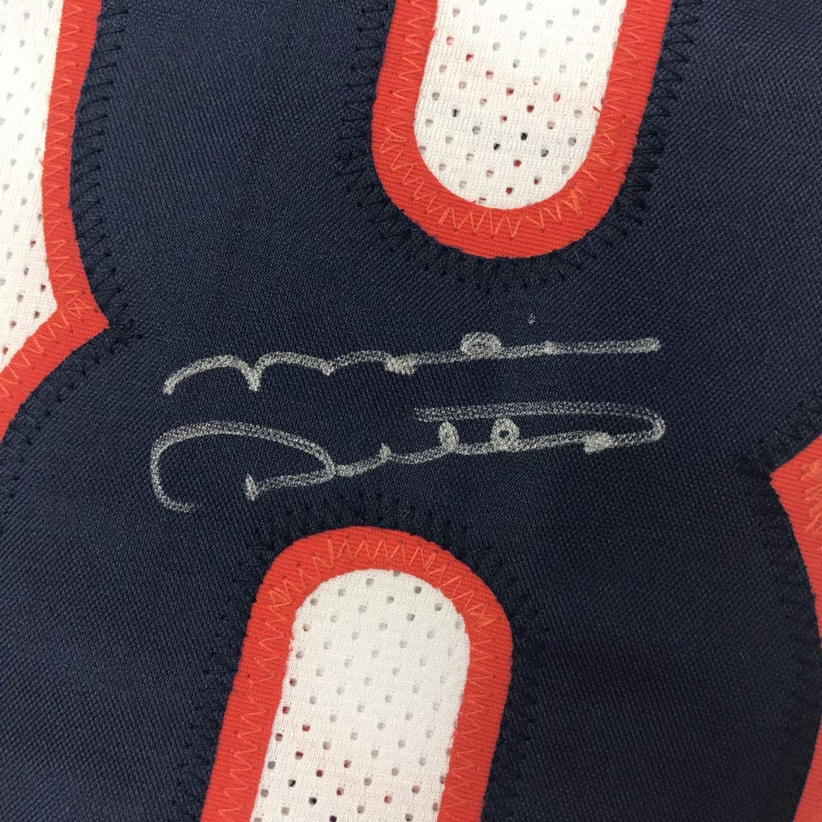Autographed/Signed Mike Ditka Chicago White Football Jersey JSA COA
