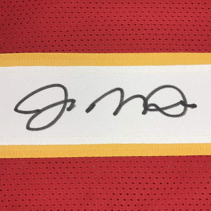 Autographed/Signed Joe Montana Kansas City Red Football Jersey JSA COA