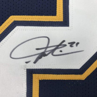 Autographed/Signed LaDainian Tomlinson San Diego Dark Blue Football Jersey JSA COA