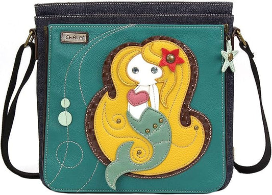Chala Mermaid Deluxe Messenger Handbag
