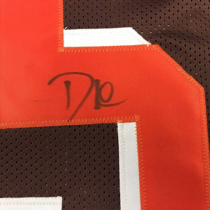 Autographed/Signed David Njoku Cleveland Split Football Jersey PSA/DNA COA