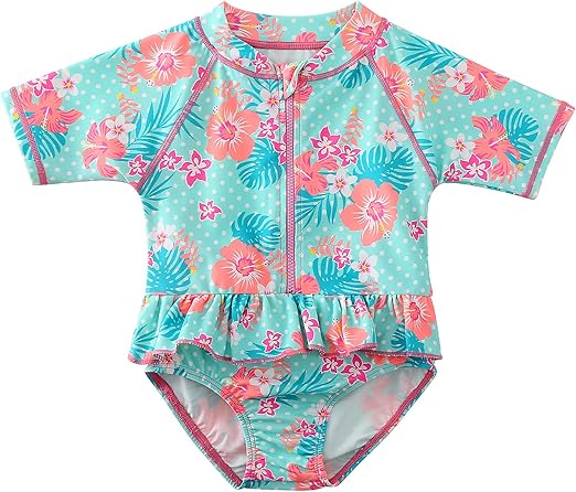 Baby Girl Swimwear Sunsuit One-Piece Swimsuit Bathing Suit