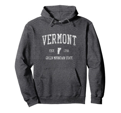 Vermont Sports Hoodie - Casual Everyday Wear Unisex