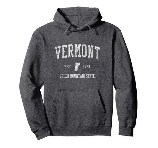 Vermont Sports Hoodie - Casual Everyday Wear Unisex