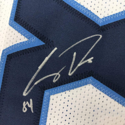 Autographed/Signed Corey Davis Tennessee 2018 White Football Jersey JSA COA